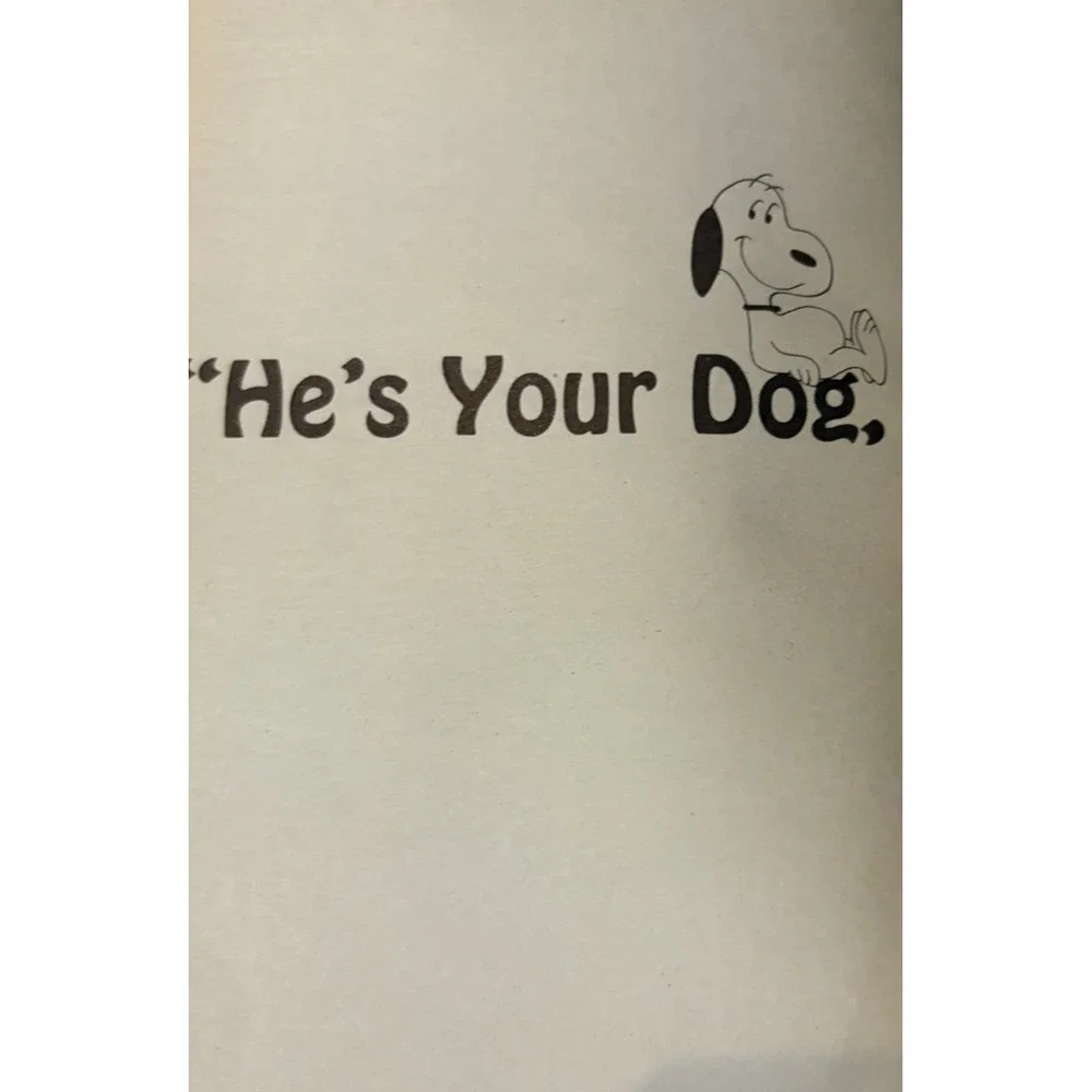 1974 He's Your Dog Charlie Brown Peanuts Snoopy Schulz Scholastic Paperback